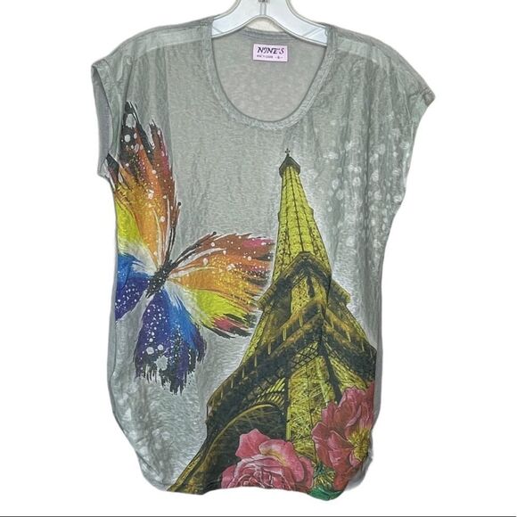 Nines Eiffel Tower Shirt - Picture 1 of 7